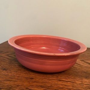 VINTAGE FIESTA 1950 ROSE 8  1/2” NAPPY BOWL EXCELLENT CONDITION